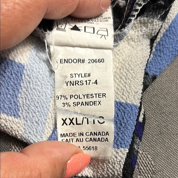 Northern Reflections Stylish Blue and Black Shirt, size XXL - Picture 7 of 7